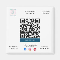 Restaurant & Pizza Magnet avec menu QR Code