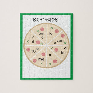 Restaurant Pizza Pie Sight Words Homeschooling Jigsaw Puzzle