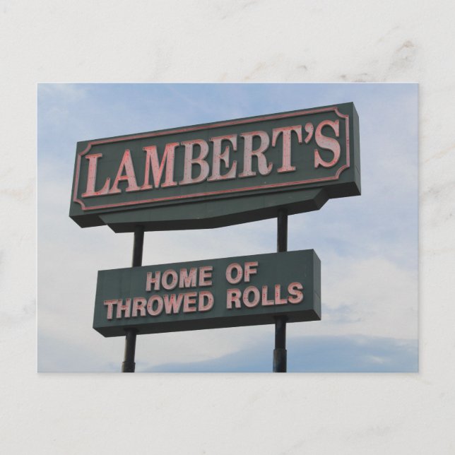 Restaurant Sign Postcard (Front)
