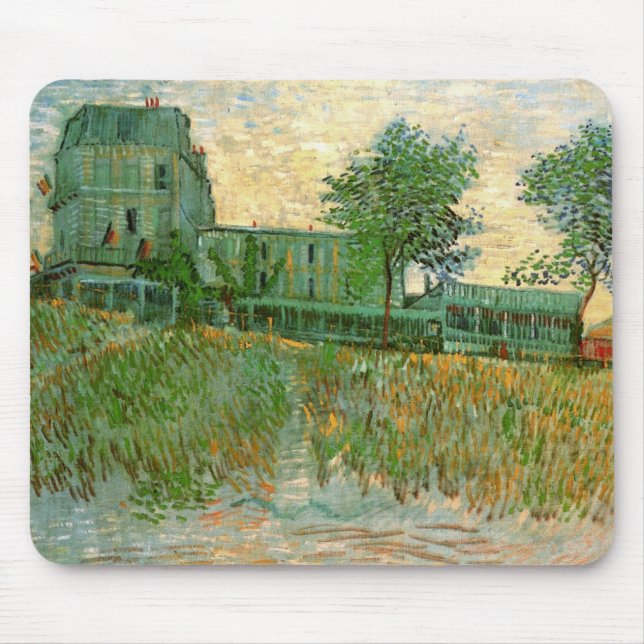 Restaurant Sirene, Asnières by Vincent van Gogh Mouse Pad (Front)