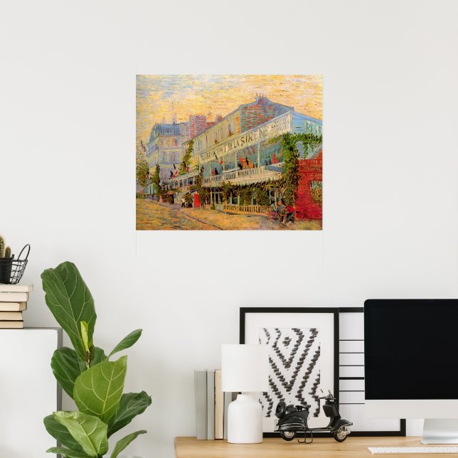 Restaurant Sirene, Asnières by Vincent van Gogh Poster (Home Office)