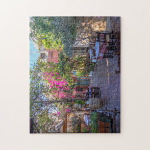 Restaurant tables in Chania, Crete, Greece Jigsaw Puzzle
