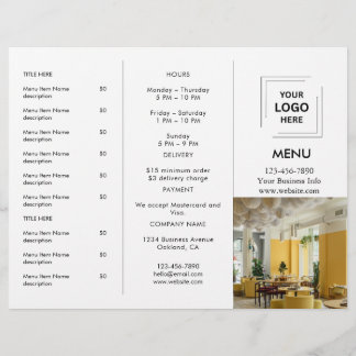 Restaurant Takeout | Modern Photo Custom Takeaway