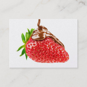 Restaurant / Traiteur / Carte de visite fraise