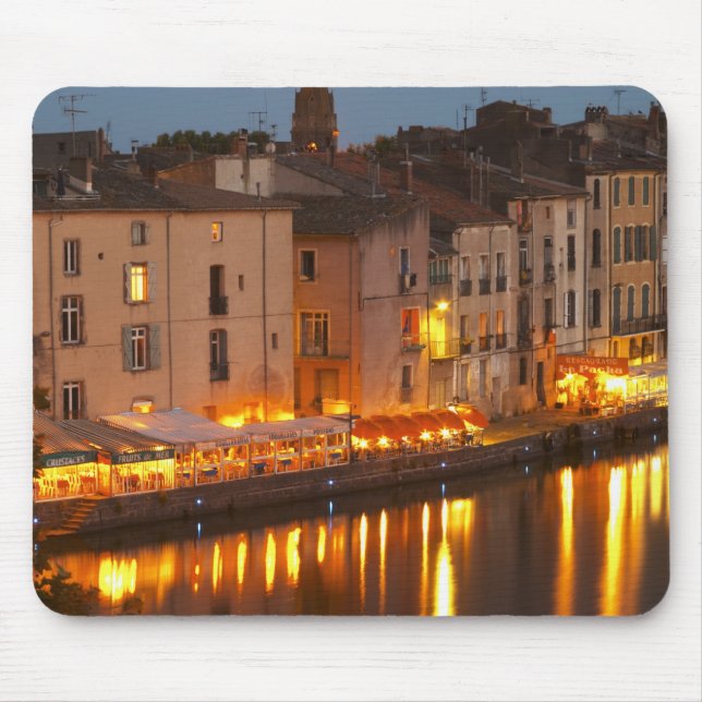 Restaurants along the l'Herault river. L'Herault Mouse Pad (Front)