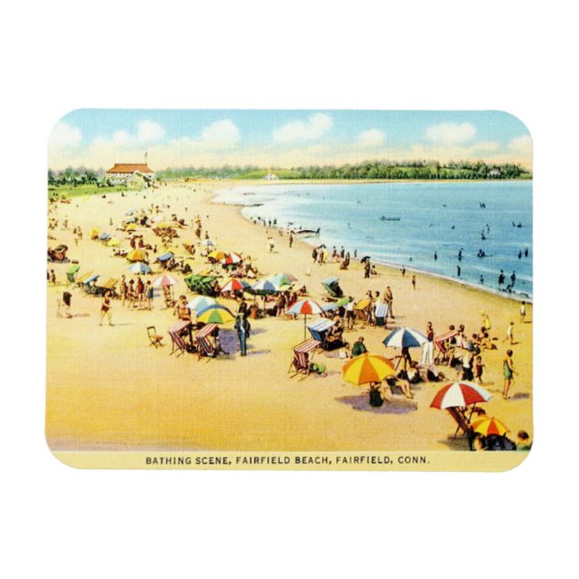 Restauration vintage Connecticut Beach Magnet (Horizontal)