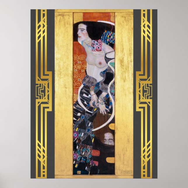 Restauré Klimt Judith Salome Art Nouveau Déco (Devant)