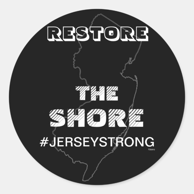 RESTAURER LA CÔTE - JERSEY STICKER (Devant)