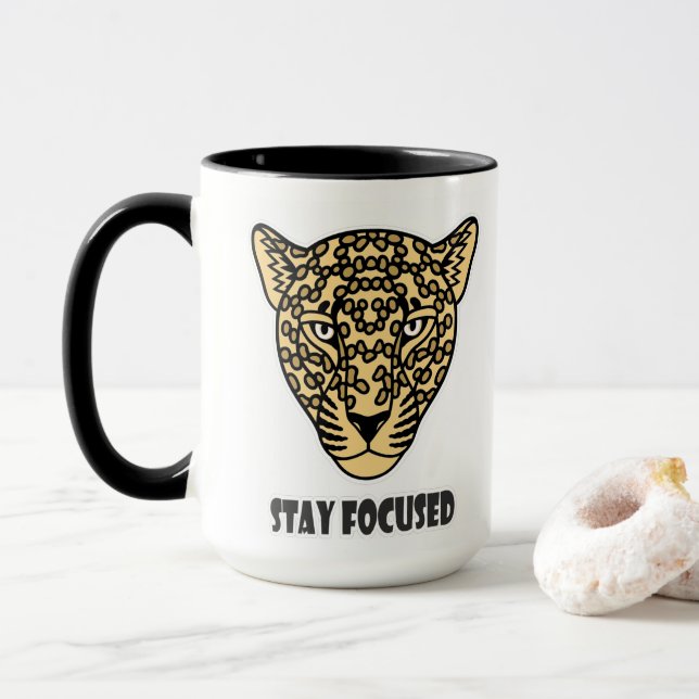 Rester concentré Mug (Avec donut)