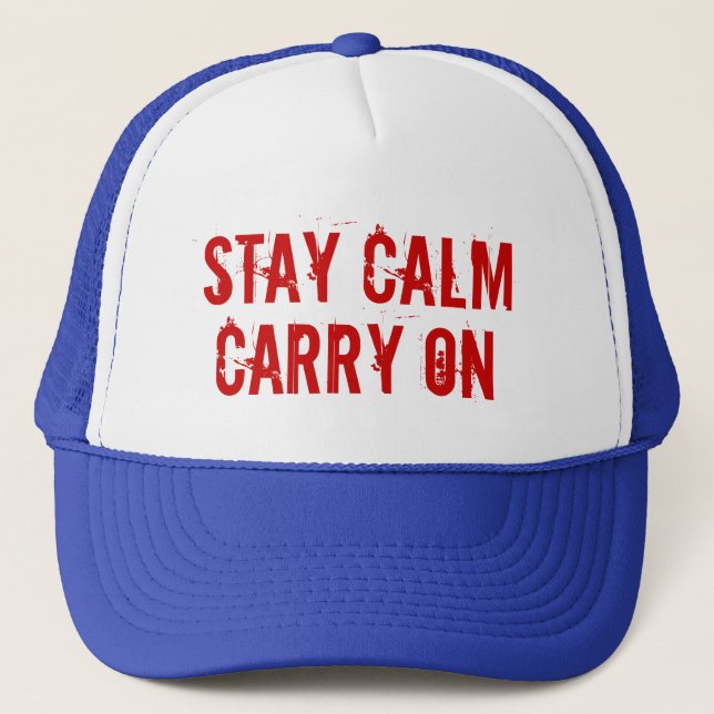 Restez au calme Casquette (Devant)