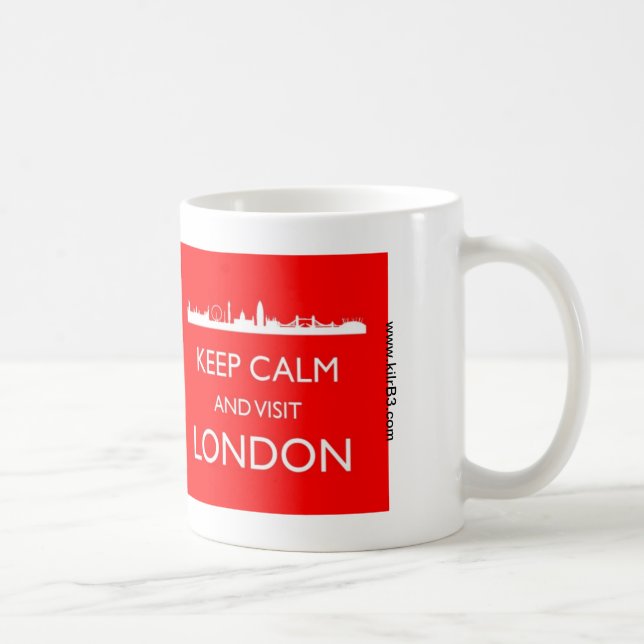 Restez au calme et visitez London Mug (Droite)