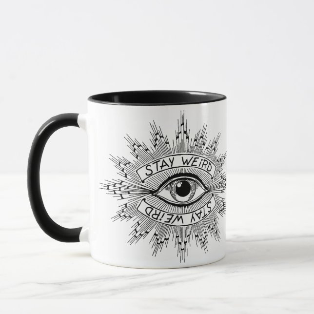 Restez bizarre Mug (Gauche)