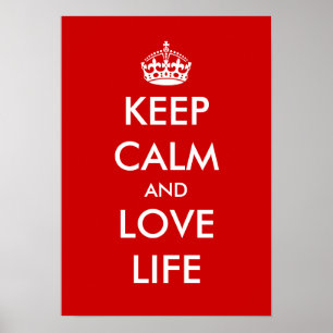 Restez calme et aimez la vie   Poster