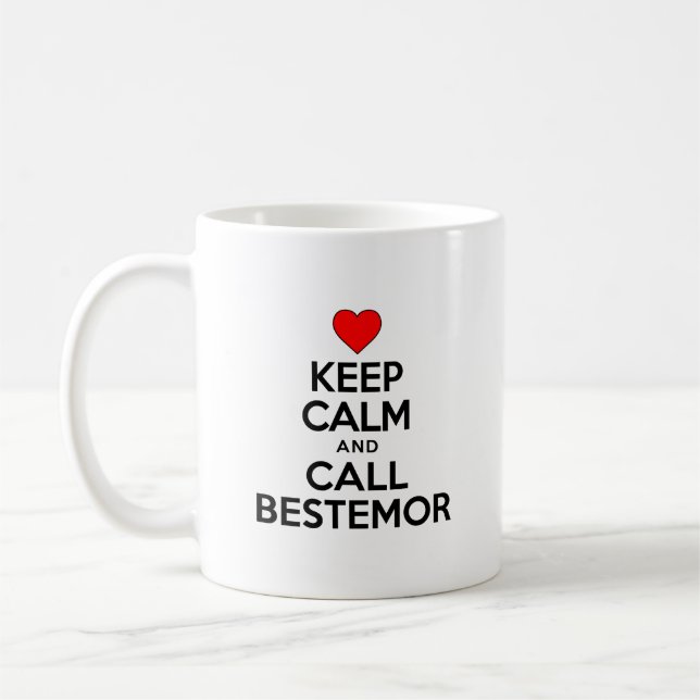 Restez Calme Et Appelez Bestemor Mug (Gauche)