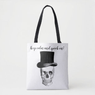 Restez calme et ayez peur ! sac fourre-tout crâne