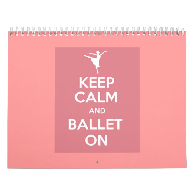 Restez calme et ballet sur le calendrier (Protection)