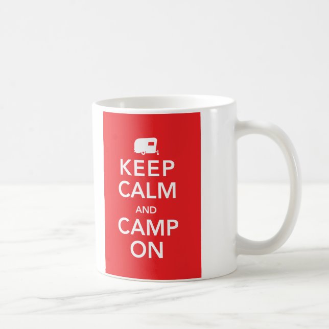 Restez calme et campez-vous - RV Glamping Mug (Droite)