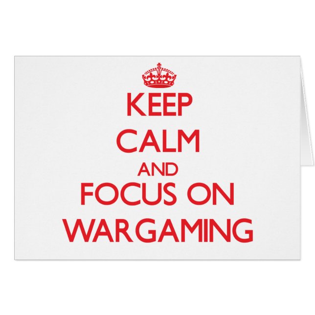 Restez calme et concentrez-vous sur Wargaming (Devant horizontal)