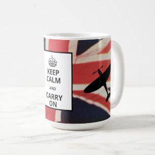 Restez calme et continuez sur la Mug