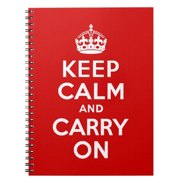 Restez calme et continuez sur le Carnet (Devant)
