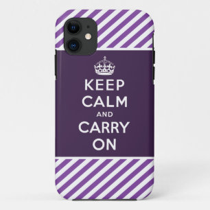Restez calme et continuez sur l'iPhone 5 Coque vio