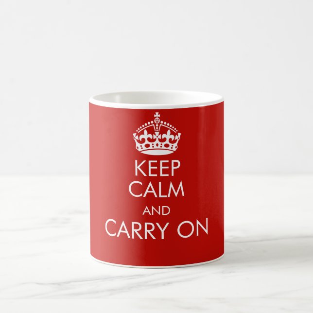 Restez calme et continuez sur votre tasse (Centre)