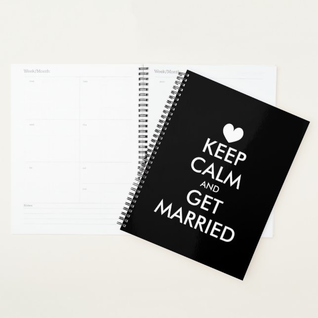 Restez calme et devenez marié wedding planner book (Devant avec enveloppe)