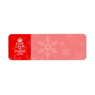 Restez Calme Et Jingle Sur Le Décor Rouge