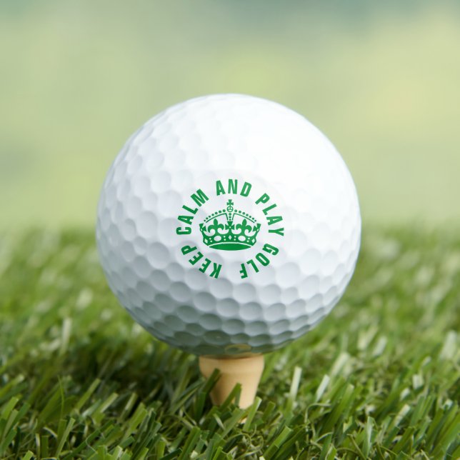 Restez calme et jouez au golf amusant jeu de balle (T-shirt Insitu)