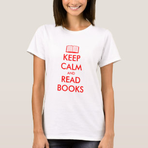 Restez calme et lisez des livres   T-shirt mignon 