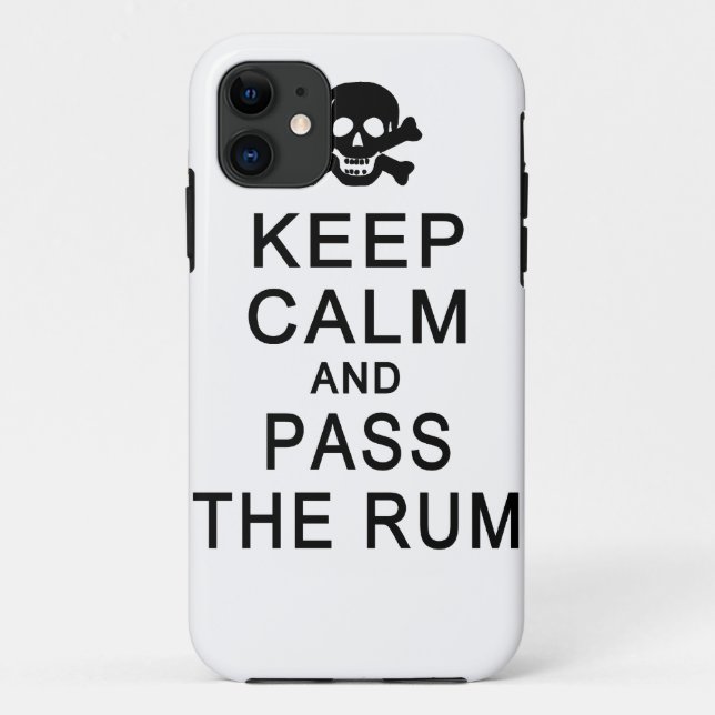 Restez Calme Et Passez Le Rhum coque iphone-Mate (Dos)
