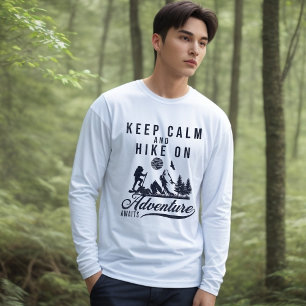 Restez Calme Et Randonnée En T-shirt