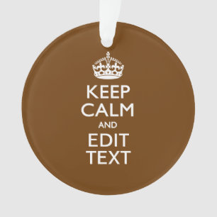 Restez calme et votre texte Brown