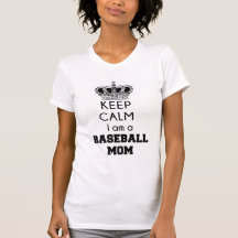 Restez calme, t-shirt maman baseball