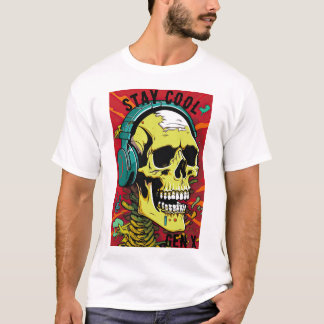 Restez Cool Skull Gen X T-shirt