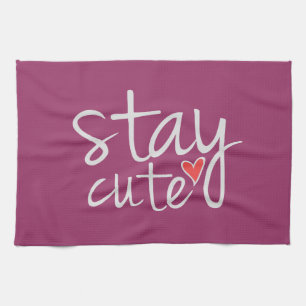 Restez Cute Serviette Cuisine, Gris
