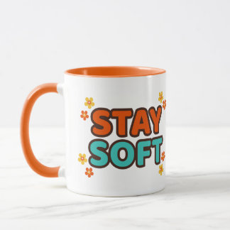 Restez doux - Mug floral