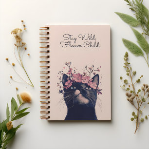 Restez en nature, Fleur Enfant Chat Fleur Carnet S