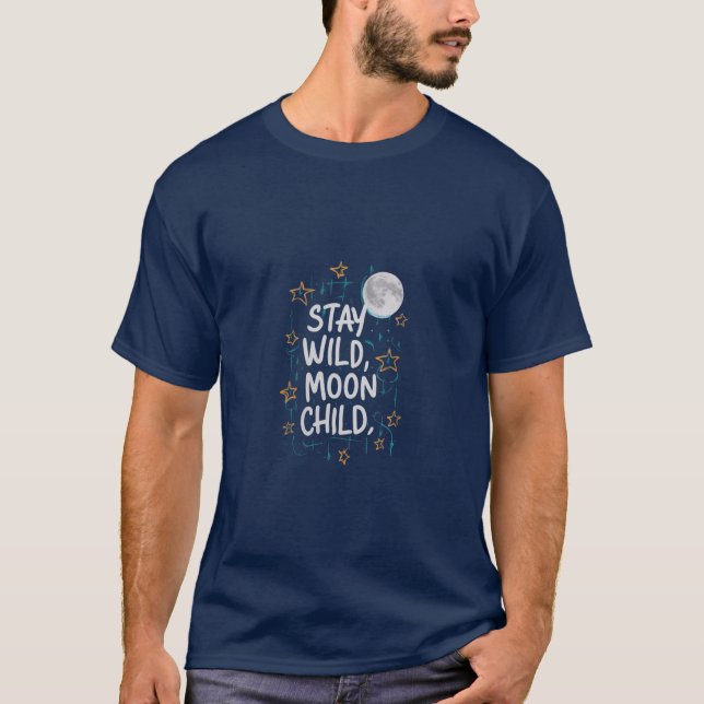 Restez en pleine lune conception de T-shirt enfant (Devant)