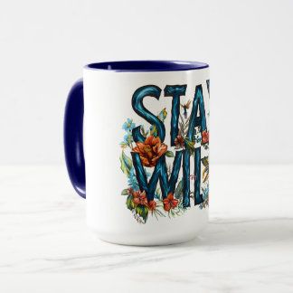 Restez en pleine nature Floral Travel Mug