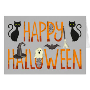 Restez Étrange Bonne Carte Halloween