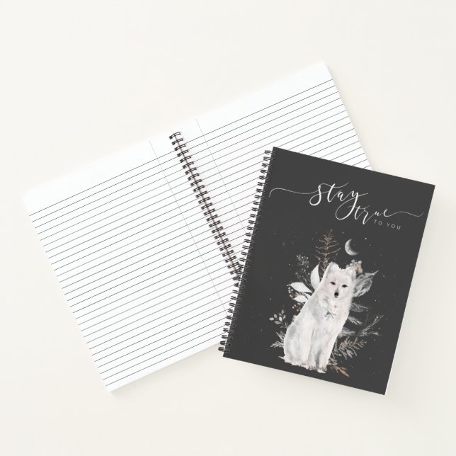 Restez Fidèle à Vous Carnet Snowy Fox - Soyez Vous (Intérieur)