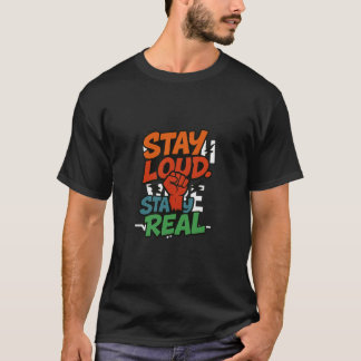 Restez fort. Restez vrai. — T-shirt Graffiti