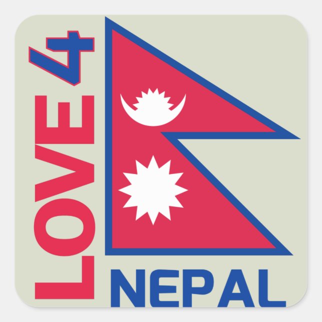Restez fort Sticker Népal (Devant)