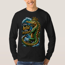 , Restez Inarrêtable – T-Shirt Océan Crocodile 