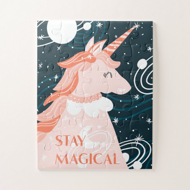 Restez Magique Unicorn Design Jigsaw Puzzle (Vertical)