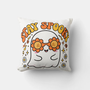 Restez Mignon Fantôme Jeté Coussin - Rétro Groovy