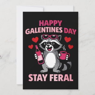 Restez Sauvage Carte Galentines Raton laveur