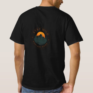 Restez Sauvage Explorez Davantage T-Shirt Vintage