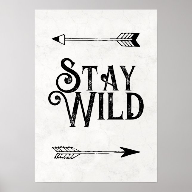 Restez un poster sauvage (Devant)